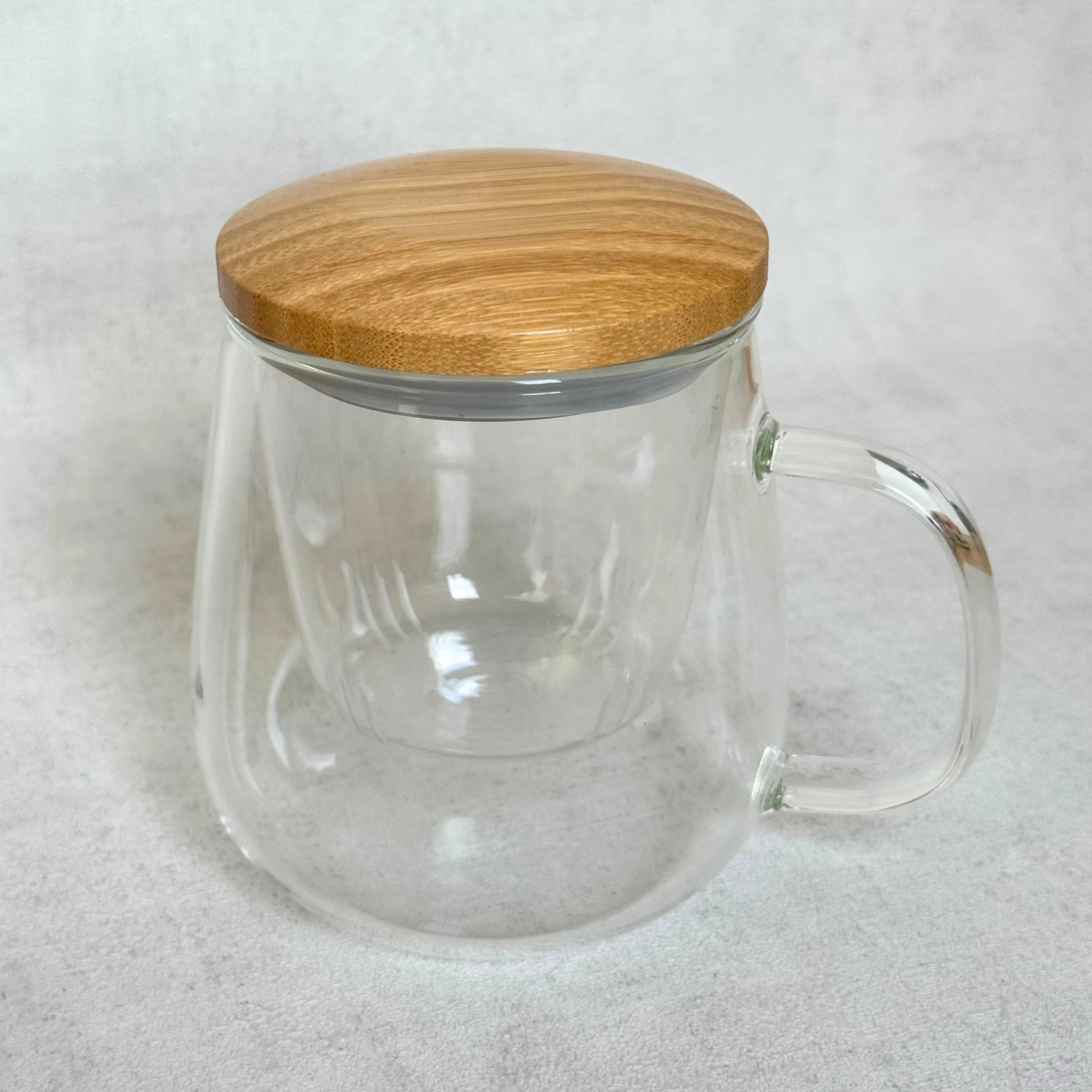 TASSE EN VERRE « 3 SENS » , 450ml